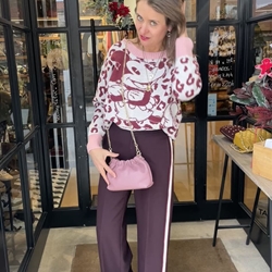 Jersey ZOE print Mickey rosas y granates - Imagen 2