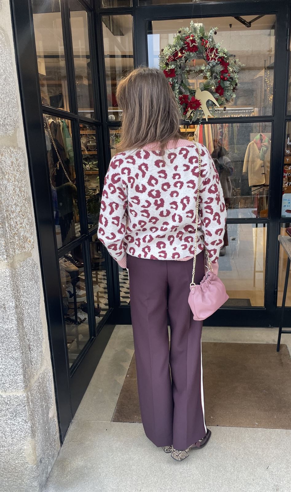 Jersey ZOE print Mickey rosas y granates - Imagen 3