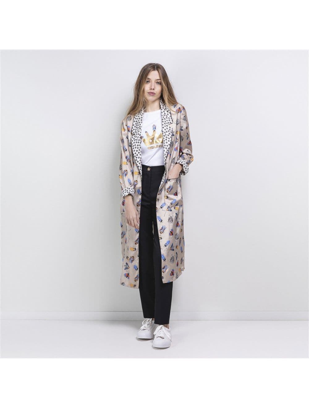 Kimono Chokolat fashion estampado fluido - Imagen 1