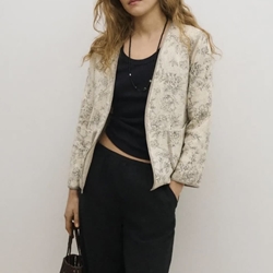 Kimono ese O ese MORRIS ecru flower - Imagen 2