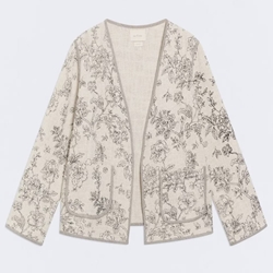 KIMONO  ese O ese MORRIS Ecru Flower - Imagen 1