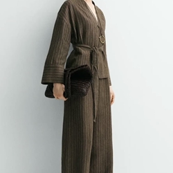 KIMONO  ese O ese YUKATA LINO CAFFE - Imagen 2