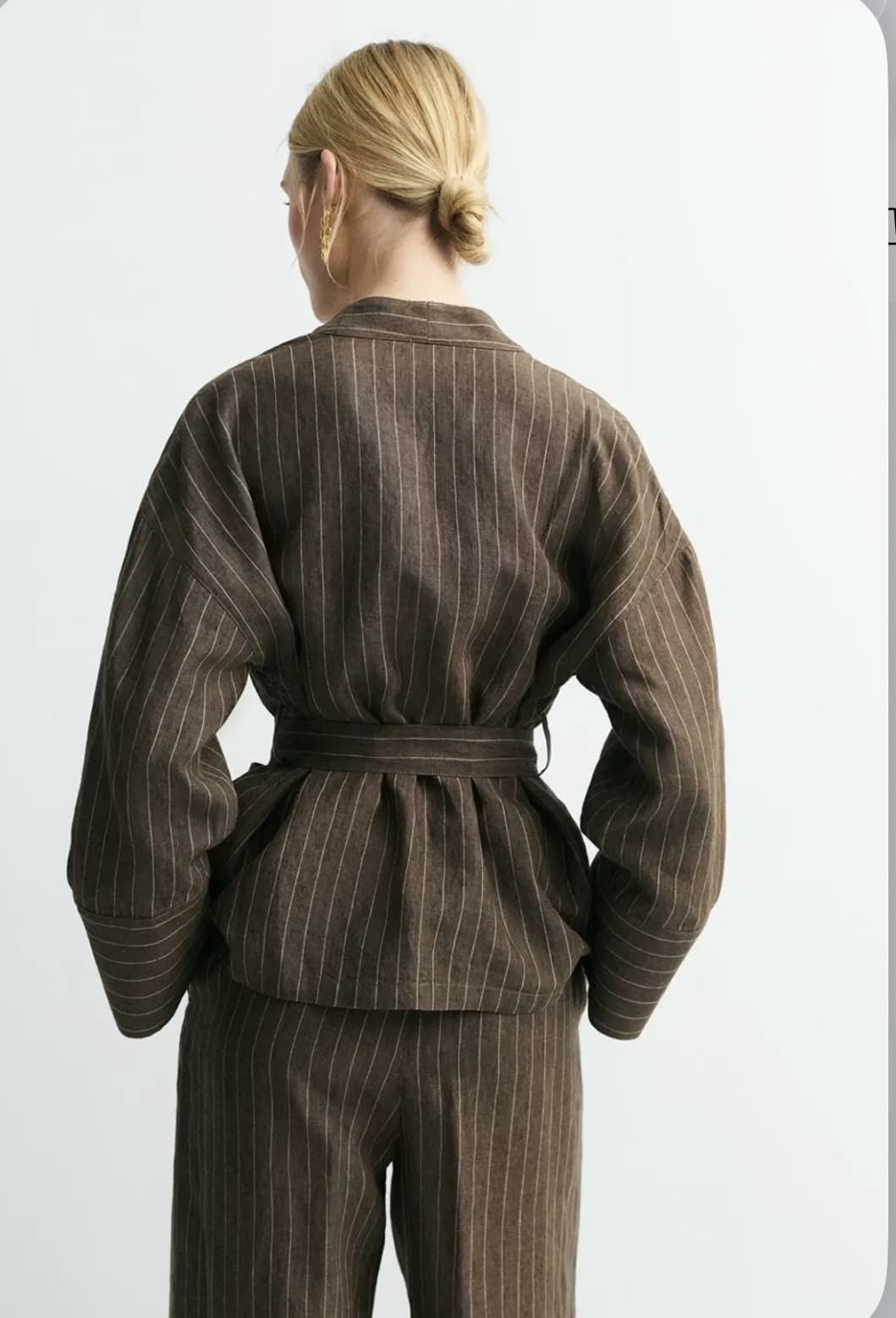 KIMONO  ese O ese YUKATA LINO CAFFE - Imagen 7