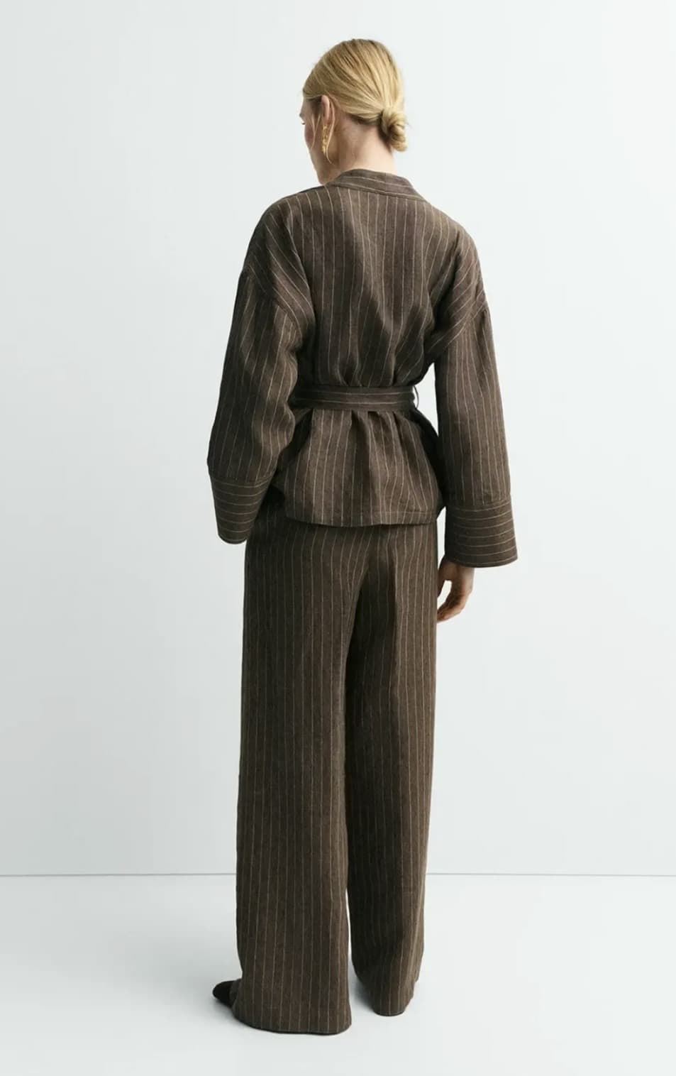 KIMONO  ese O ese YUKATA LINO CAFFE - Imagen 8