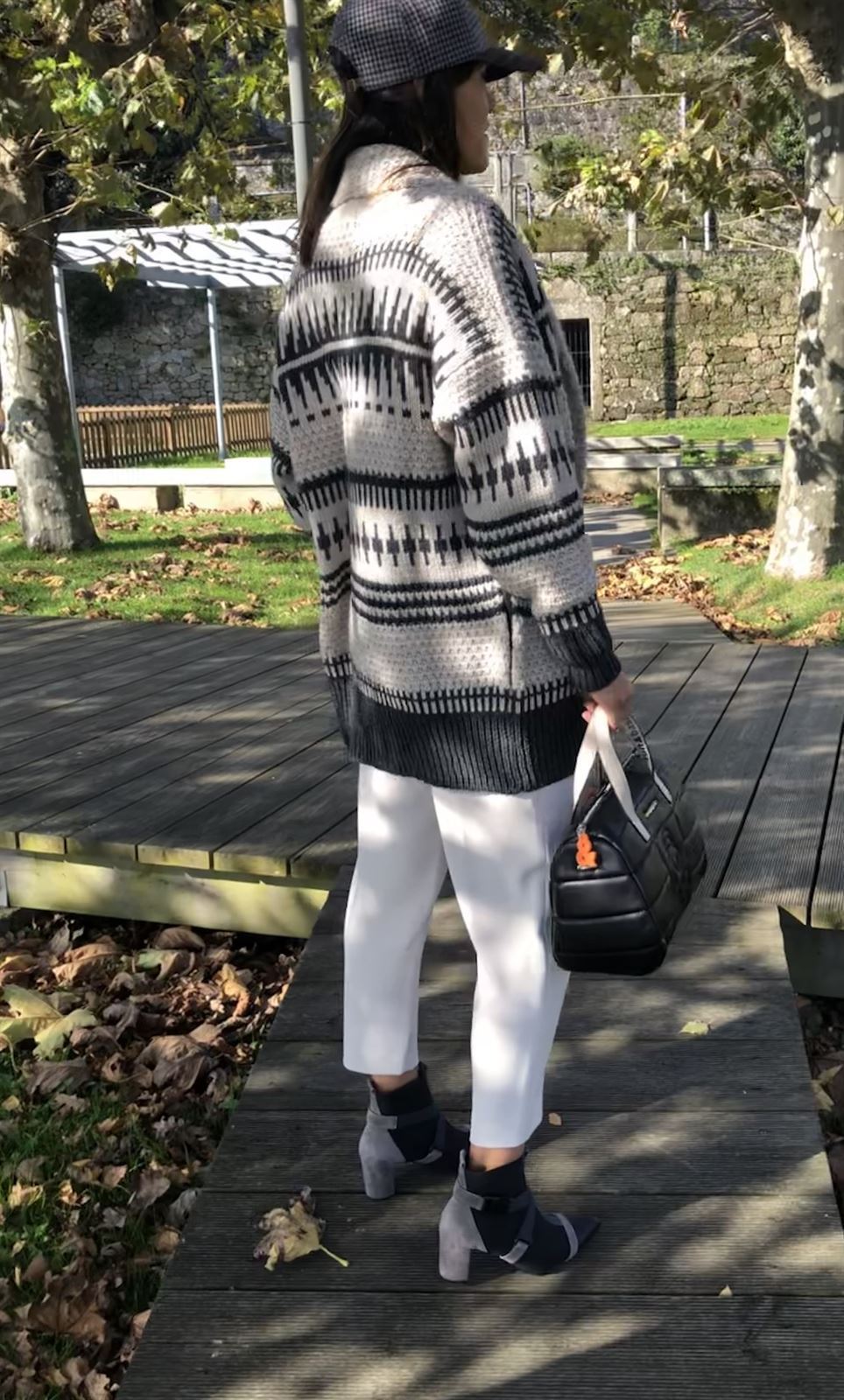 MAXI CÁRDIGAN YERSE  JACQUARD - Imagen 1