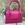 Mini Bolso 2 asas piel fucsia - Imagen 2