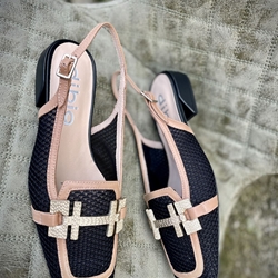 Mocasín Dibia by Ezzio 12226-2 rafia negro cico camel - Imagen 1