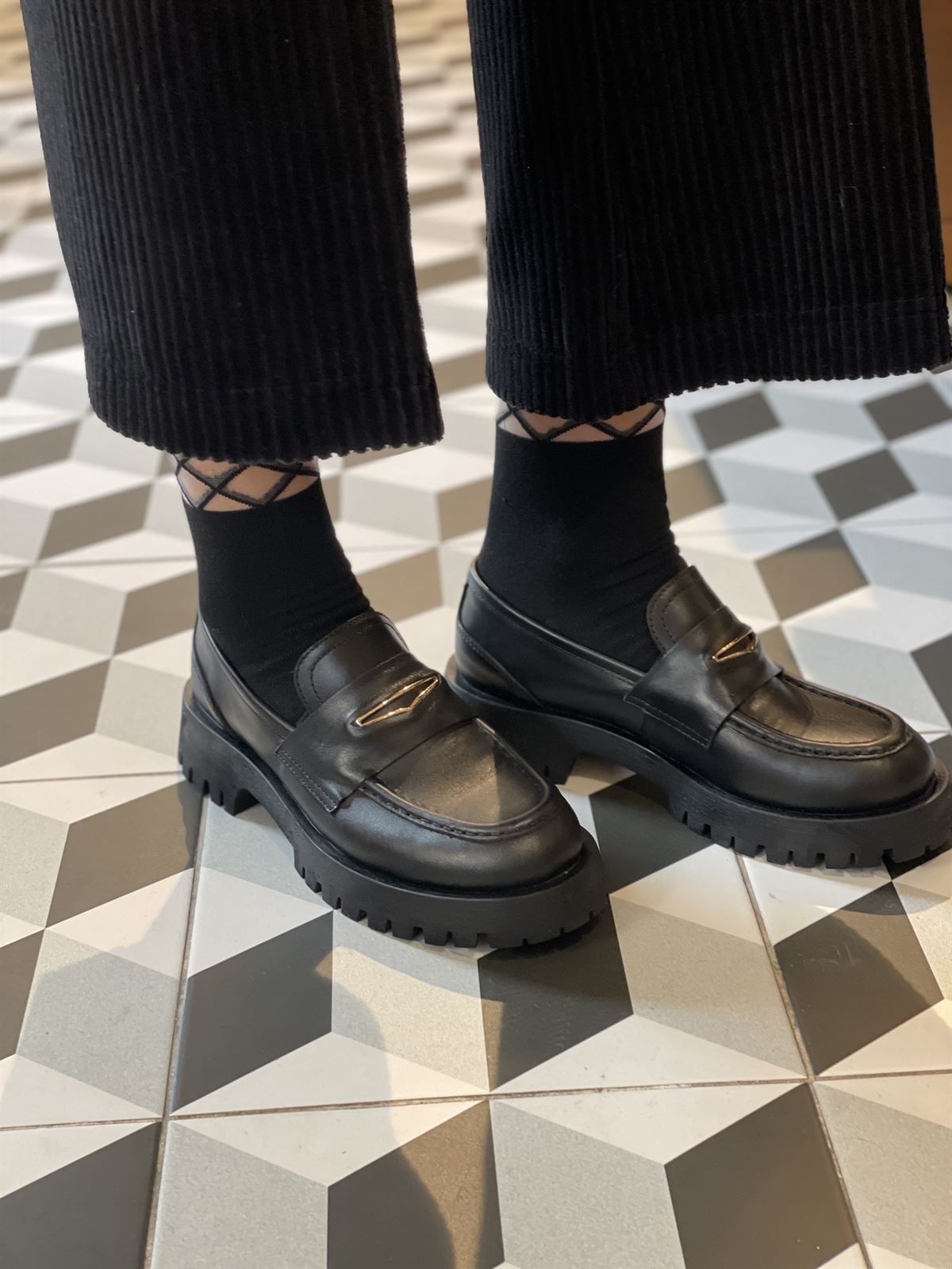 Mocasín Innuovo track piel negro - Imagen 4