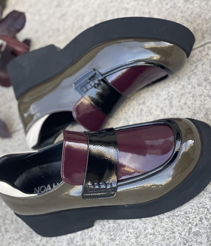 Mocasín NOA HARMON COFFEE CHAROL tricolor - Imagen 1