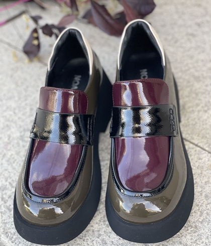 Mocasín NOA HARMON COFFEE CHAROL tricolor - Imagen 2