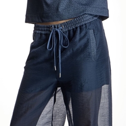 PANTALÓN Alba Conde 1506 322 Gasa Azul marino - Imagen 1