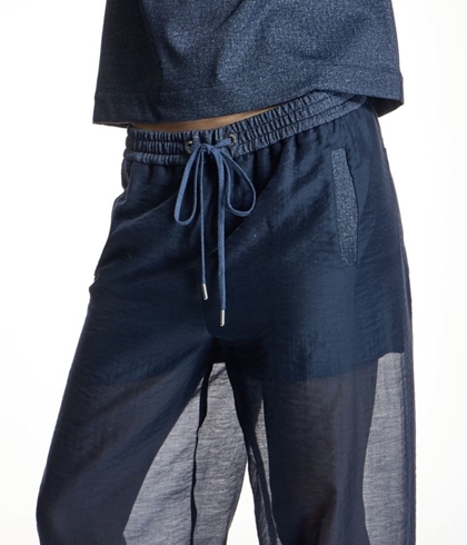 PANTALÓN Alba Conde 1506 322 Gasa Azul marino - Imagen 1