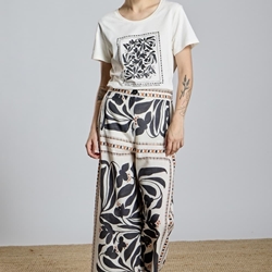 Pantalón Alba Conde 2505-421-94 recto étnico - Imagen 2