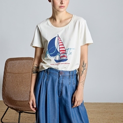 Pantalón Alba Conde 2506-406-36 tencel fluido vaquero azul - Imagen 1