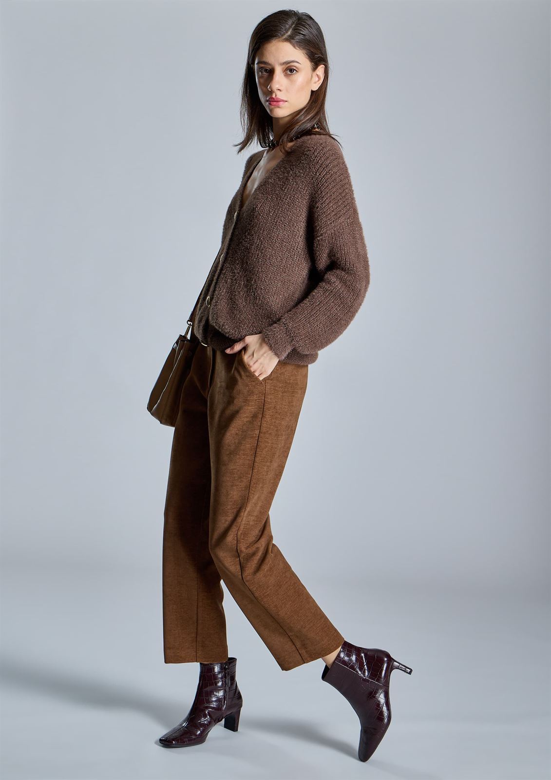 PANTALON Alba Conde 5503-111-21 recto marrón - Imagen 1