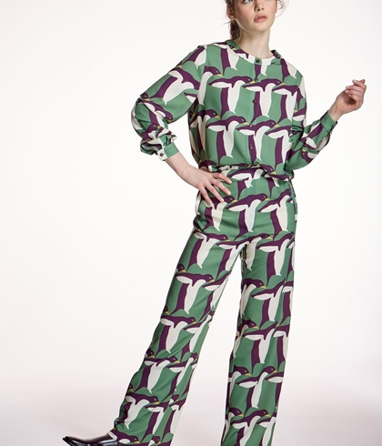 Pantalón Alba Conde 5506 ESTAMPADO PINGÜINOS - Imagen 1