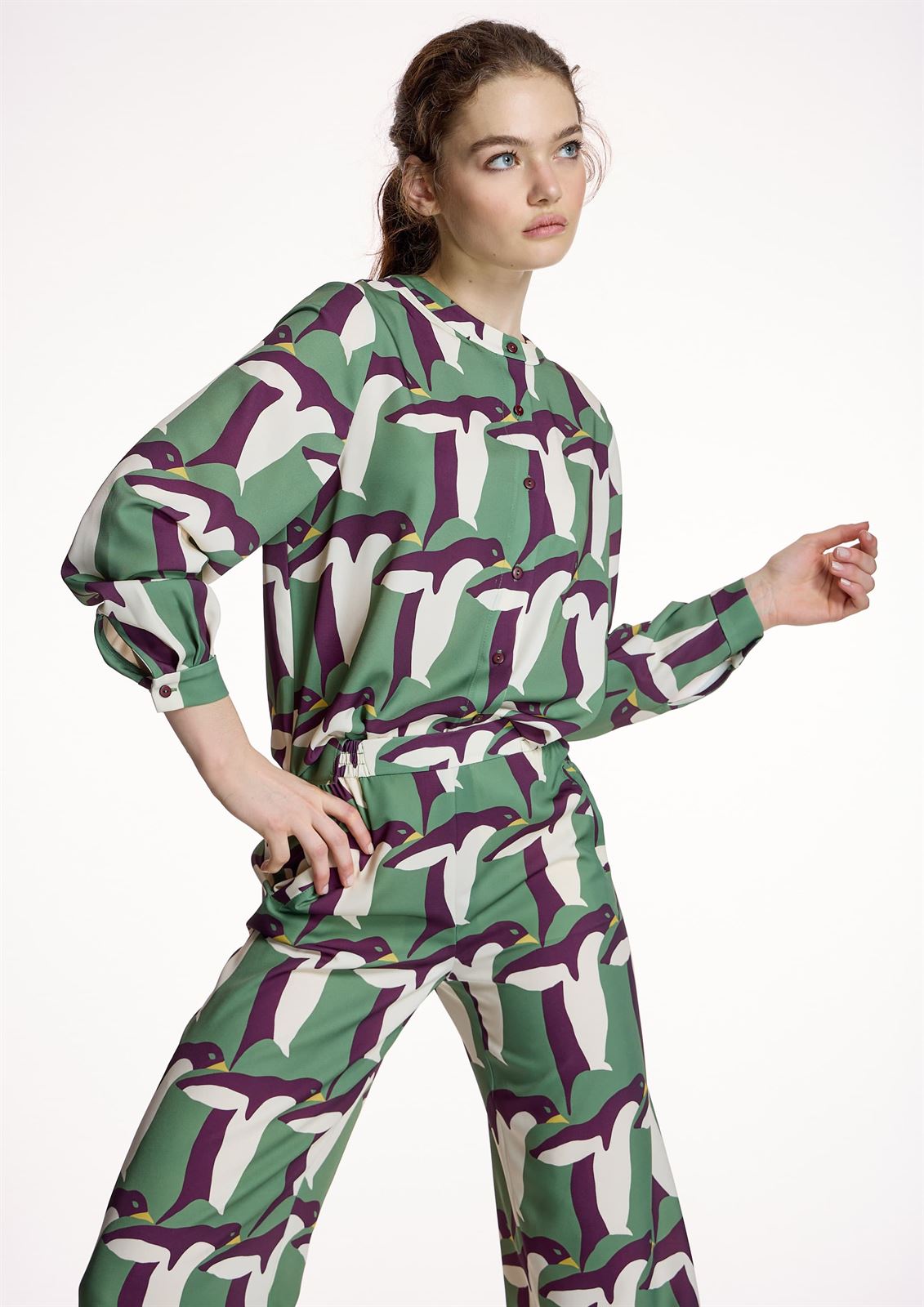 Pantalón Alba Conde 5506 ESTAMPADO PINGÜINOS - Imagen 3