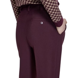 PANTALÓN ALBA CONDE 5509 TEXTURA VESTIR GRANATE. - Imagen 1