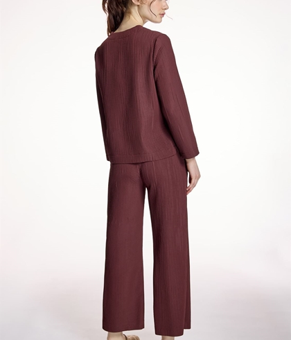 PANTALÓN ALBA CONDE 5510 PLISADO GRANATE - Imagen 2