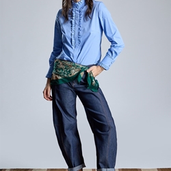 PANTALÓN Alba Conde 6508-405-36 denim ballon azul marino - Imagen 1