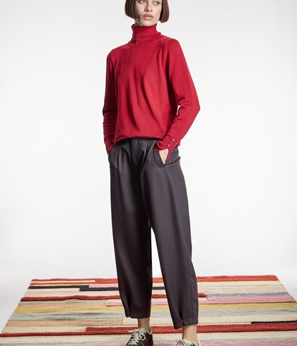 Pantalón Alba Conde 6511 marrón chocolate - Imagen 1