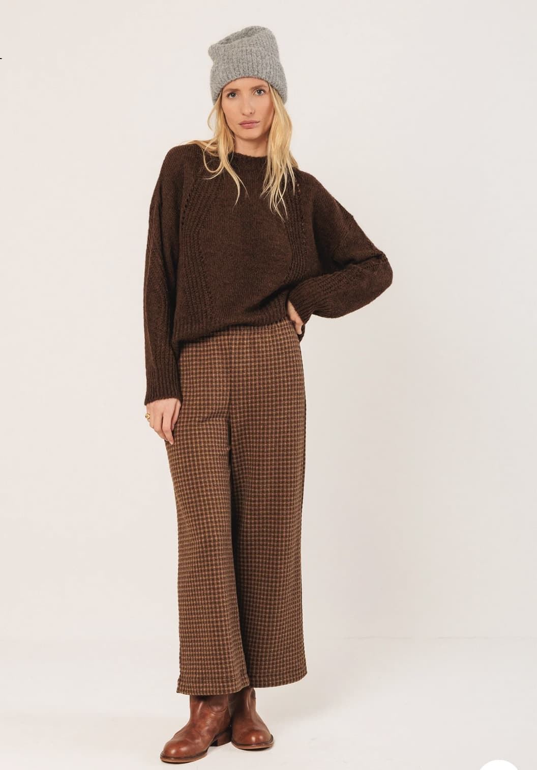 Pantalón culotte Indi & Cold ES397 JAMES CHOCOLATE - Imagen 1