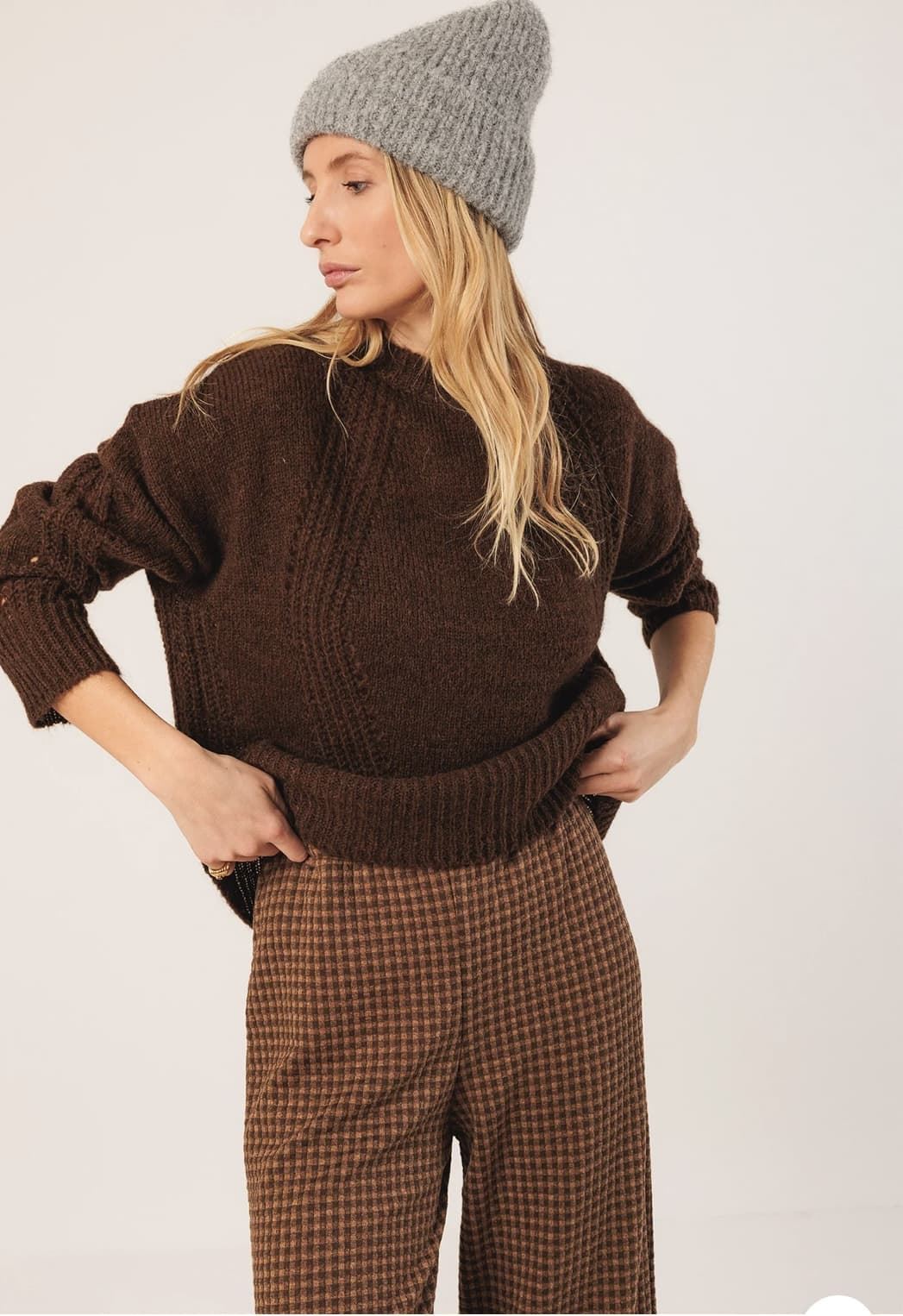 Pantalón culotte Indi & Cold ES397 JAMES CHOCOLATE - Imagen 4