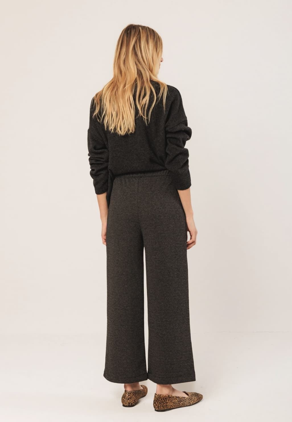Pantalón culotte Indi & Cold ES397 JAMES cuadros gris marengo - Imagen 3