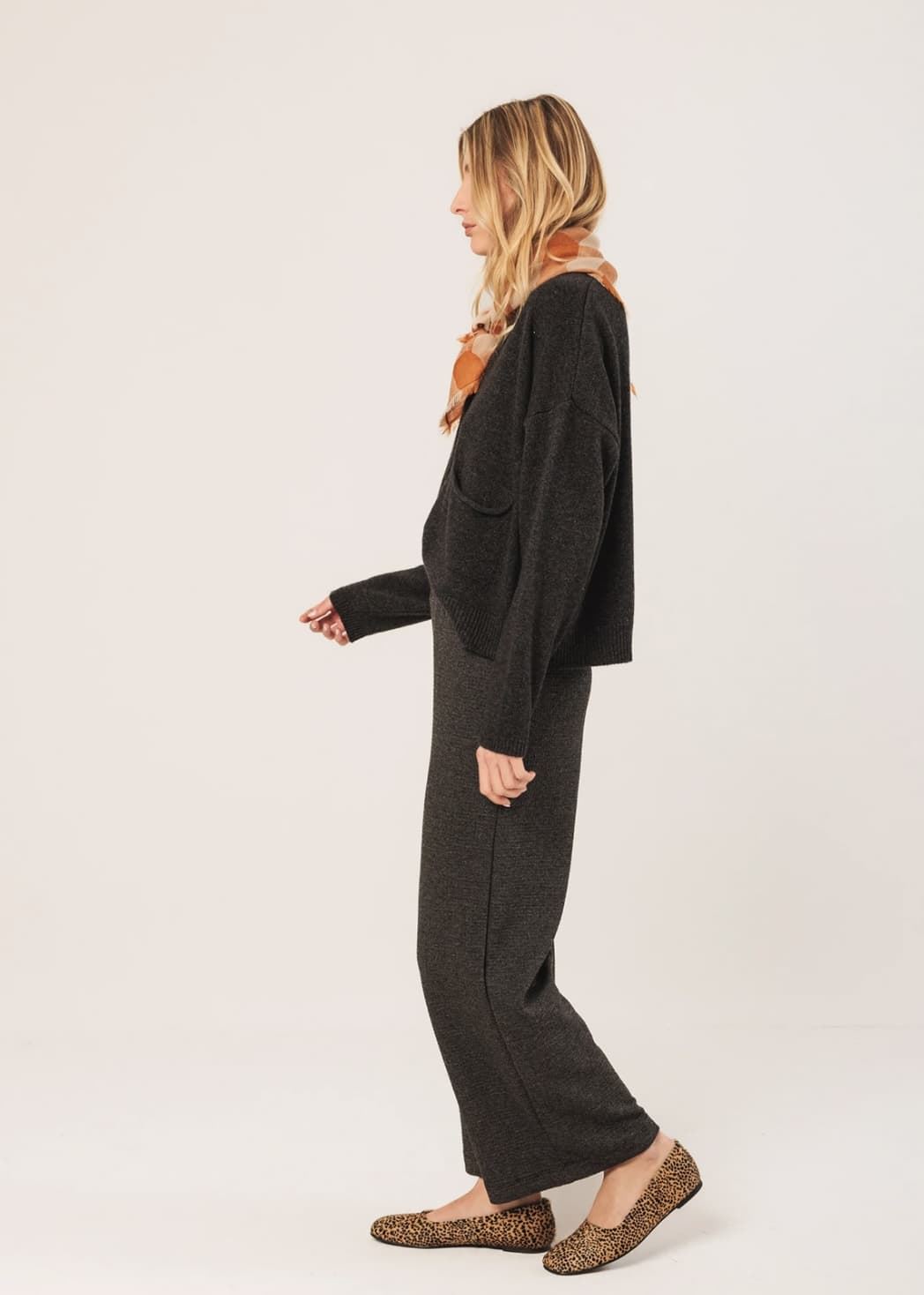Pantalón culotte Indi & Cold ES397 JAMES cuadros gris marengo - Imagen 4
