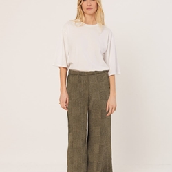 Pantalón culotte Indi & Cold ES397 JAMES cuadros verde khaki - Imagen 1