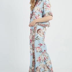 Pantalón Derhy BELINDA estampado azulito - Imagen 2