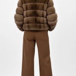 PANTALÓN Derhy  CELINE ante sintetico camel - Imagen 1
