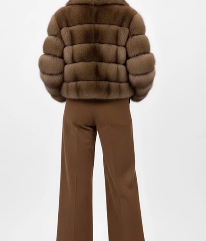 PANTALÓN Derhy  CELINE ante sintetico camel - Imagen 1