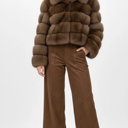 PANTALÓN Derhy  CELINE ante sintetico camel - Imagen 2