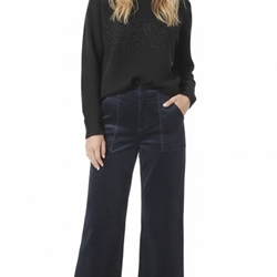 Pantalón  Derhy CINDY antelina azul marino - Imagen 1