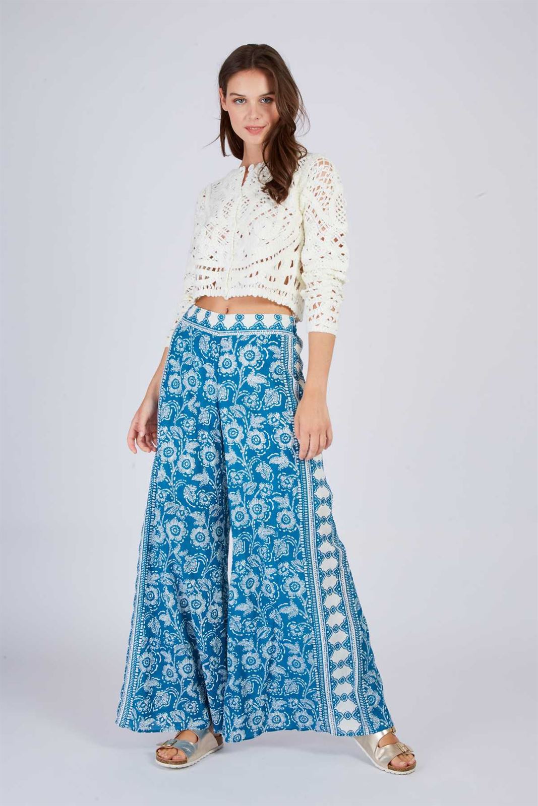 Pantalón Derhy DARIUS bohemio azules - Imagen 1