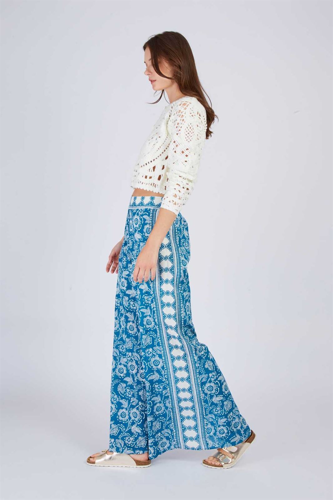 Pantalón Derhy DARIUS bohemio azules - Imagen 3