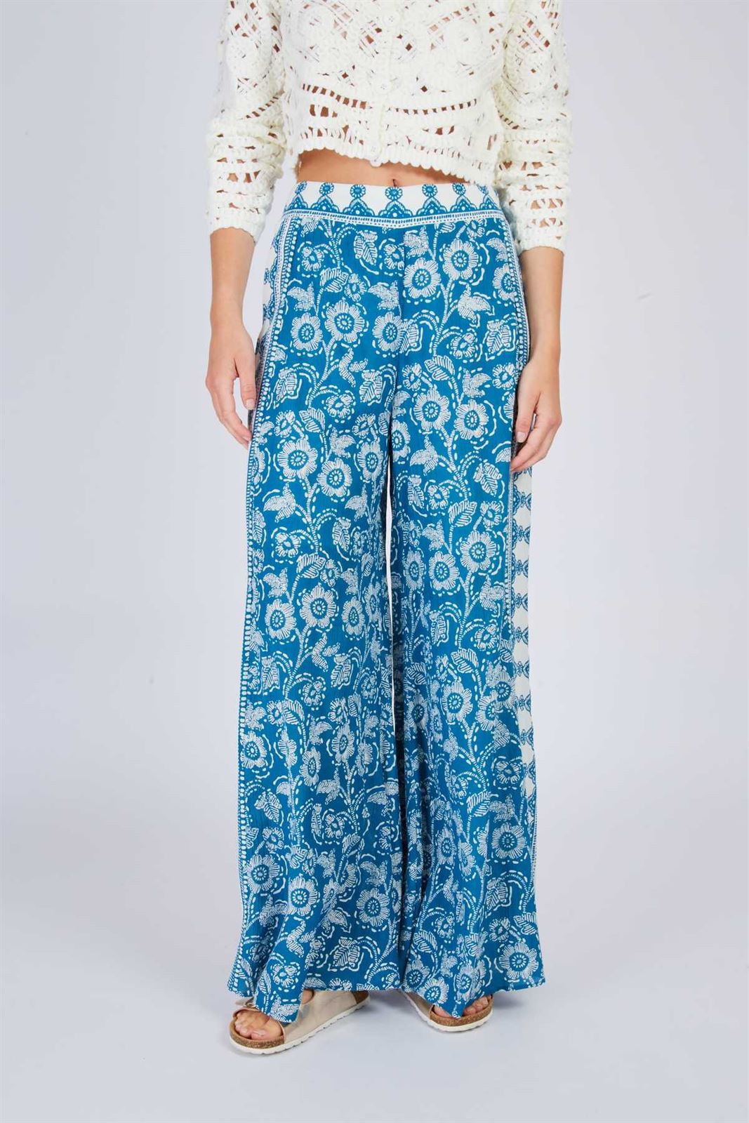 Pantalón Derhy DARIUS bohemio azules - Imagen 4