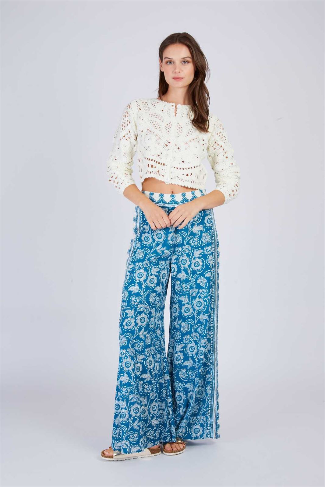 Pantalón Derhy DARIUS bohemio azules - Imagen 5