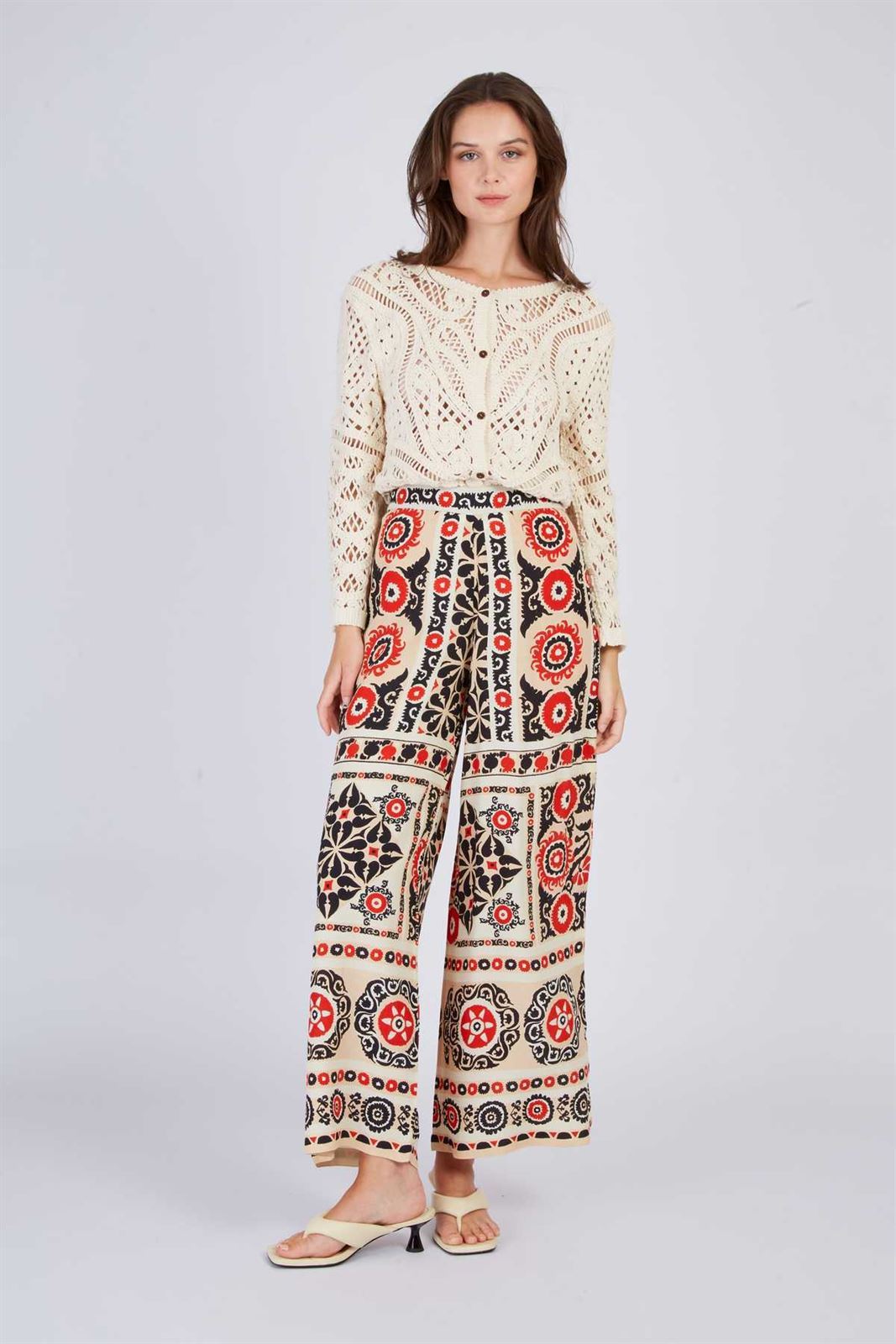 Pantalón Derhy DAYTONA estampado negros - Imagen 1