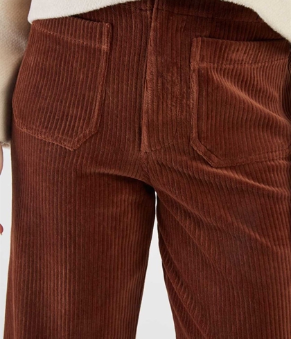 Pantalón Derhy FLAMANT pana marrón - Imagen 1