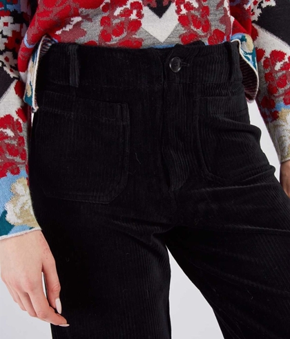 Pantalón Derhy FLAMANT pana NEGRO - Imagen 1