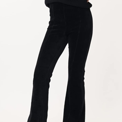 Pantalón Derhy Nancy pana acampanado negro - Imagen 1