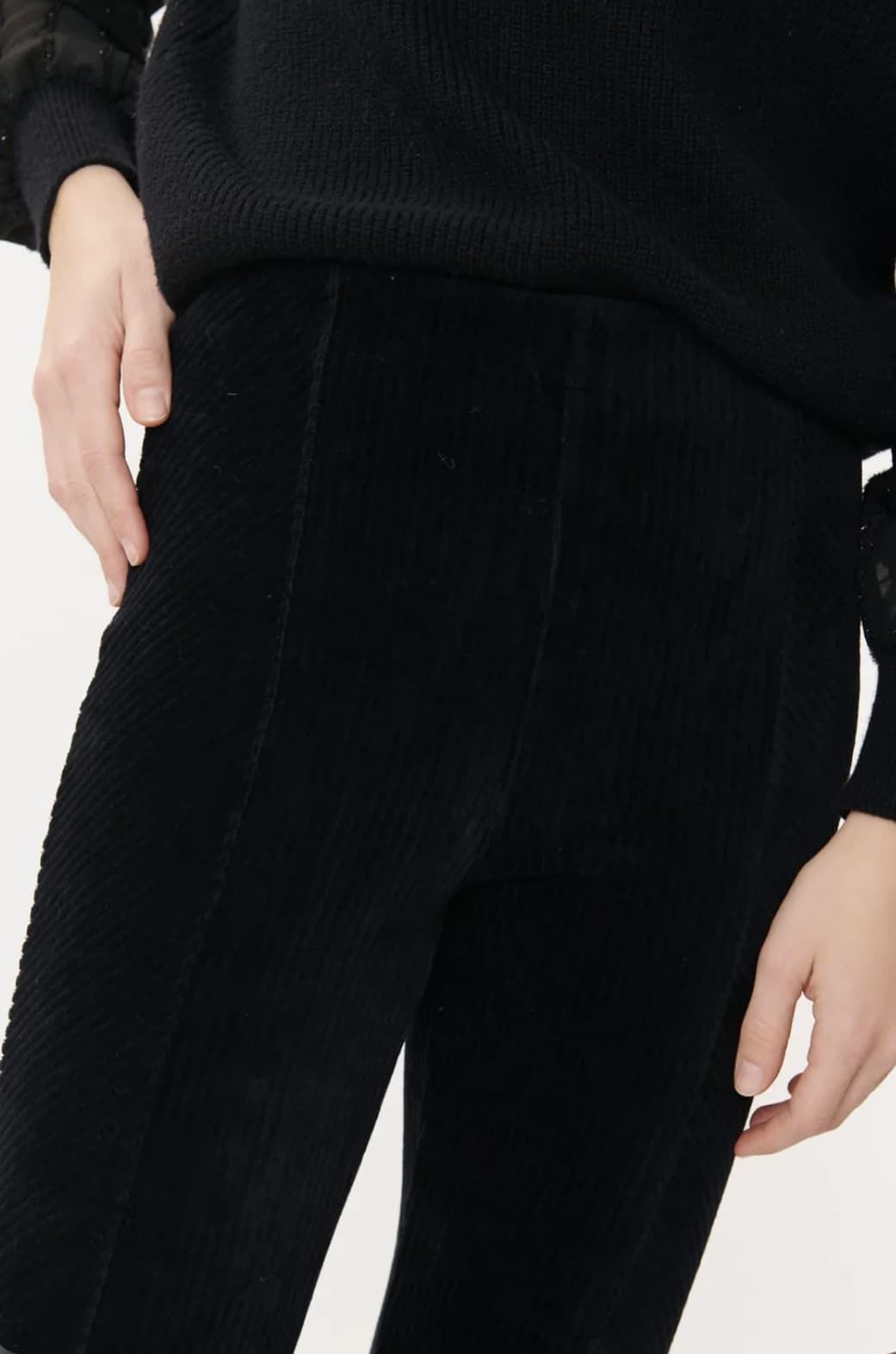 Pantalón Derhy Nancy pana acampanado negro - Imagen 2