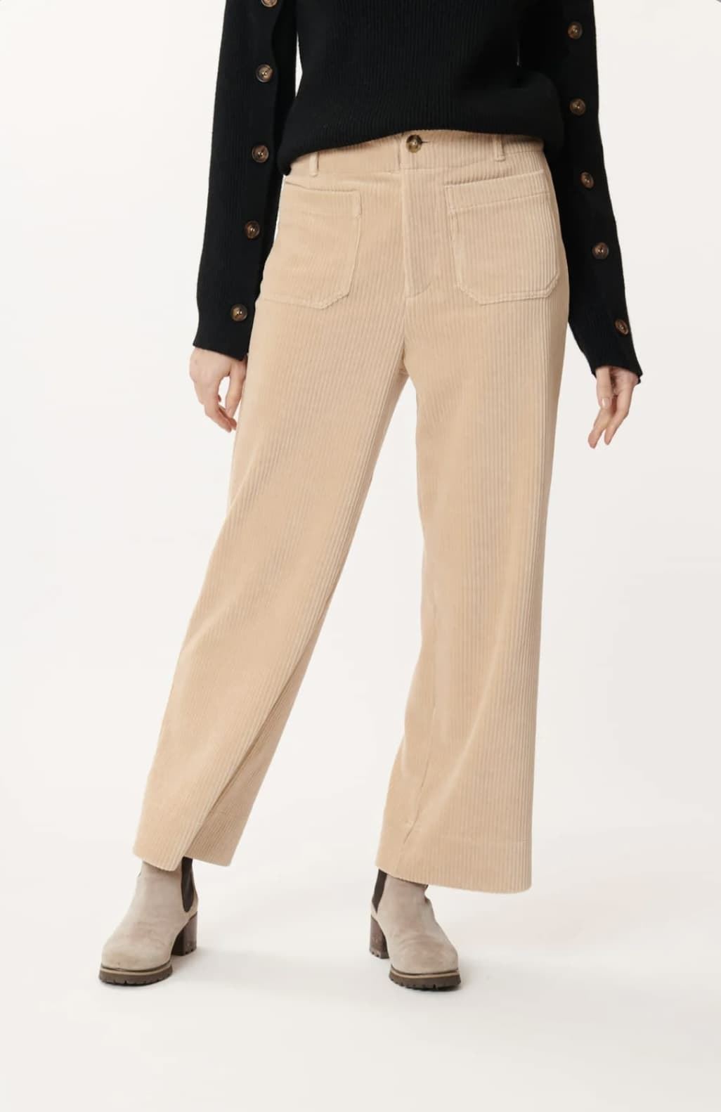 Pantalón Derhy Nanouk pana crudo. - Imagen 1