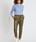 Pantalon derhy tobillero piel sintetica kaki - Imagen 1
