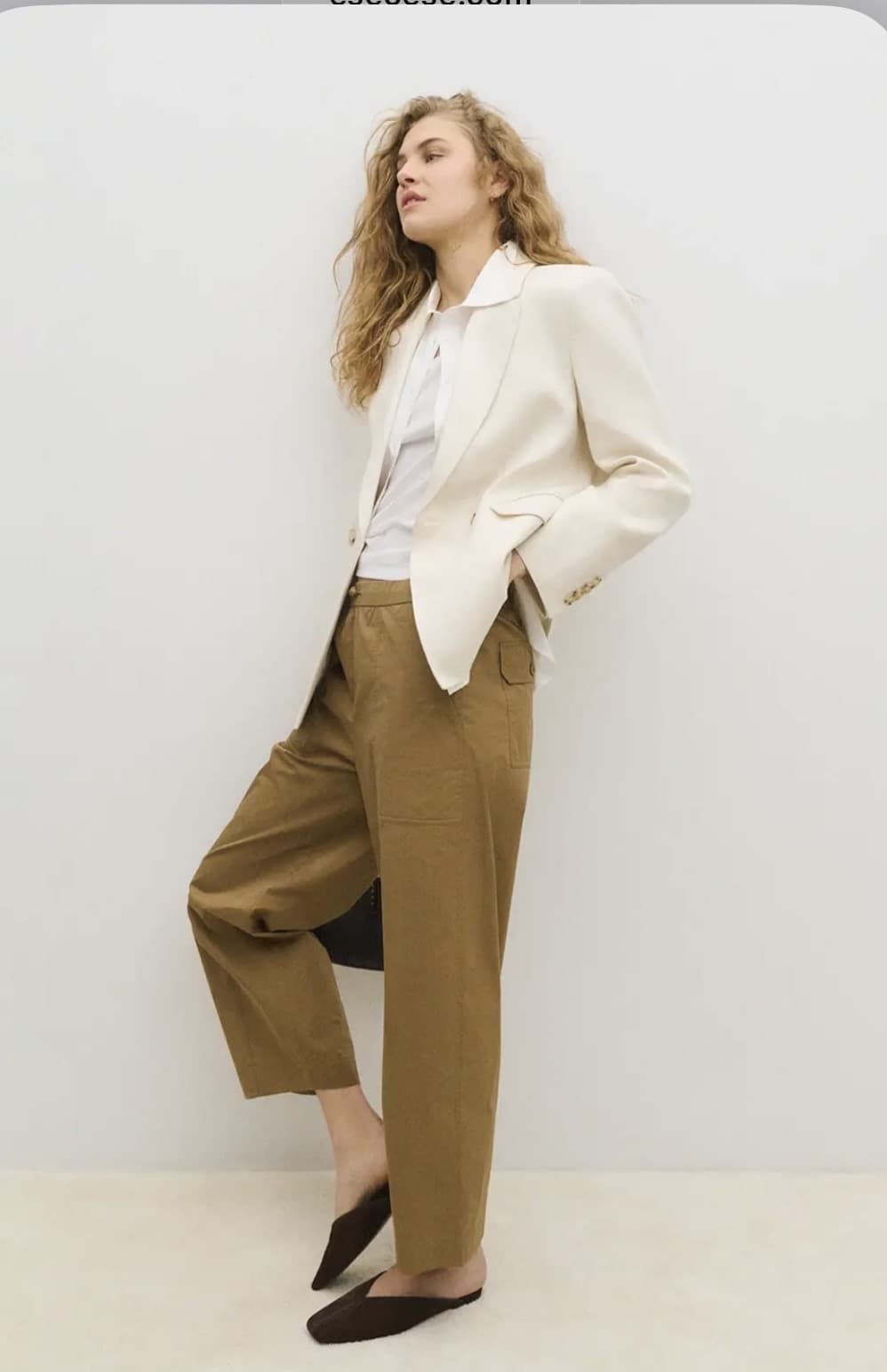 Pantalón ese O ese 304456-1080 BERGMAN Tostado. - Imagen 7