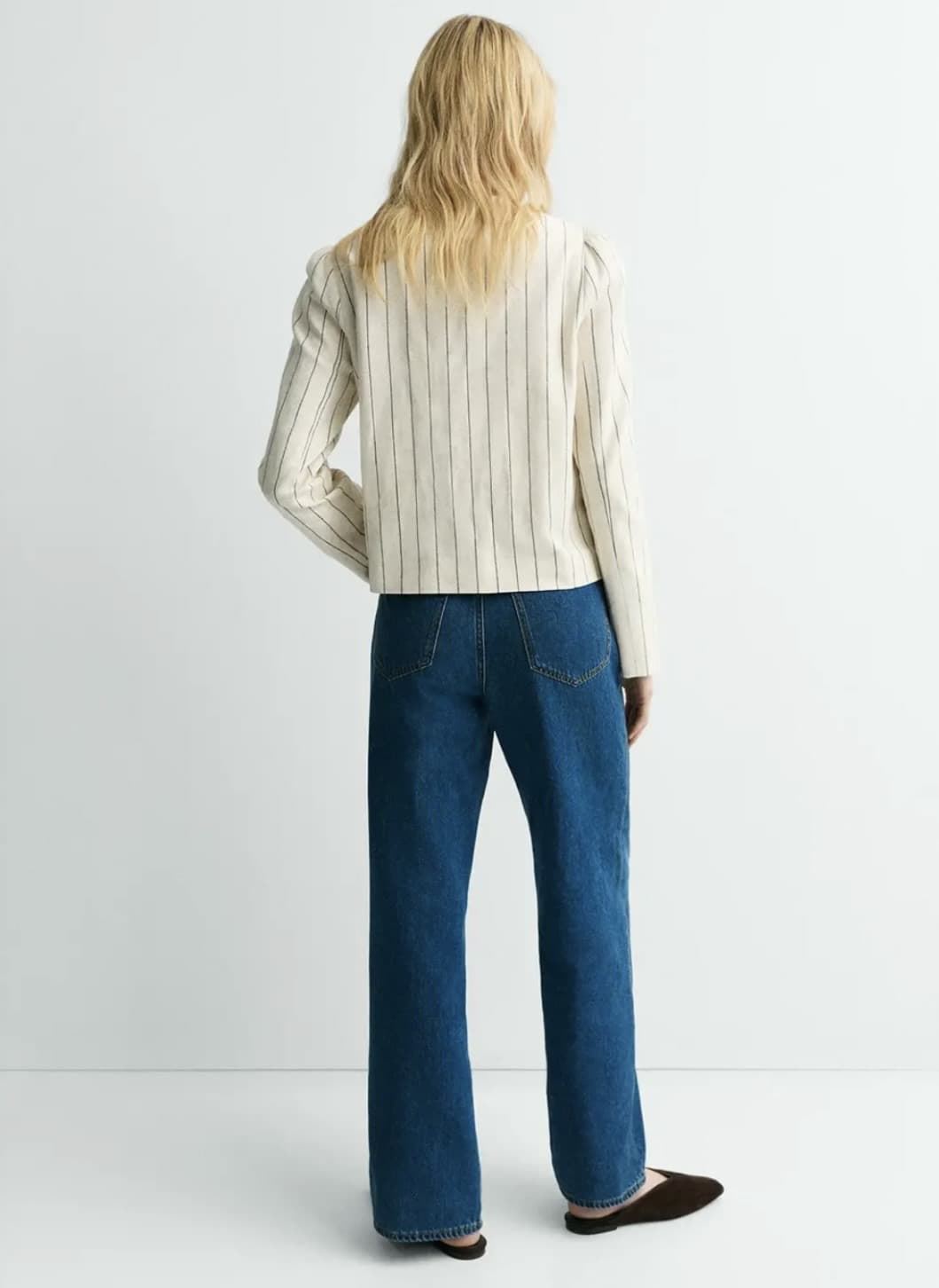 Pantalón ese O ese  304578-1170 CH.BELLINI beis raya negra - Imagen 3