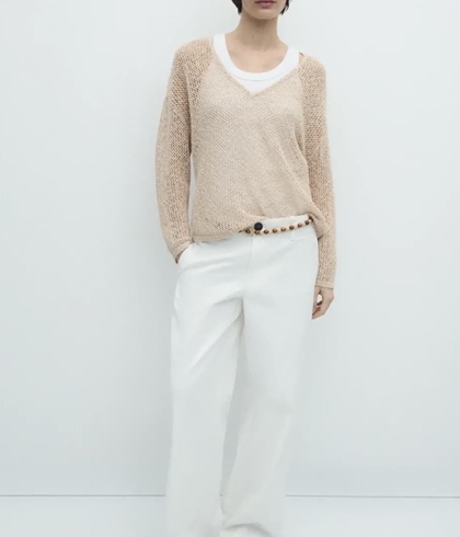 Pantalón ese O ese POSISTANO BLANCO - Imagen 1