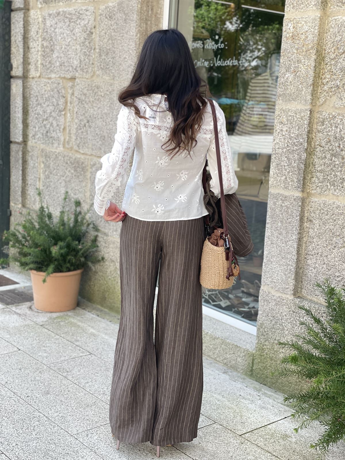 Pantalón ese O ese YUKATA LINO CAFFE - Imagen 2